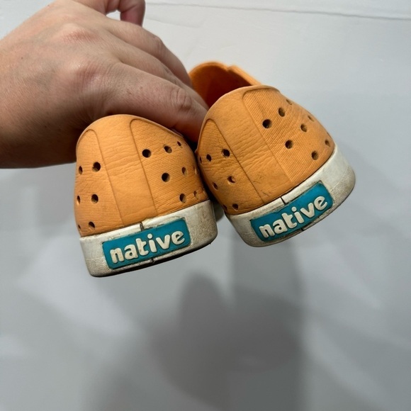 Native Kids Slip-On Rubber Shoes Orange Size 1 - Picture 7 of 7